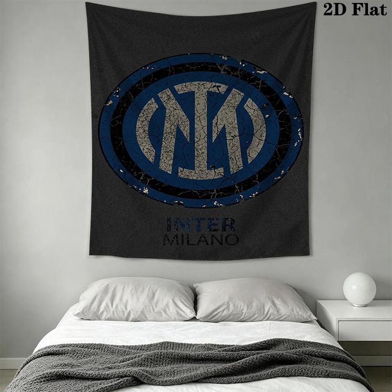 Inter Milan Emblem Wallpaper Bedding 1 Duvet Cover 2 Pillowcase Without Core Duvet Cover And Pillowcase Soft And Comfortable Bedding Set