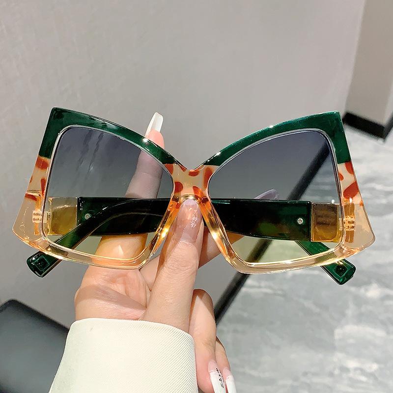 Big Frame Luxury Brand Designer Butterfly Sunglasses Women For Female Fashion Vintage Sun Glasses Punk Shades Travel Eyeglasses