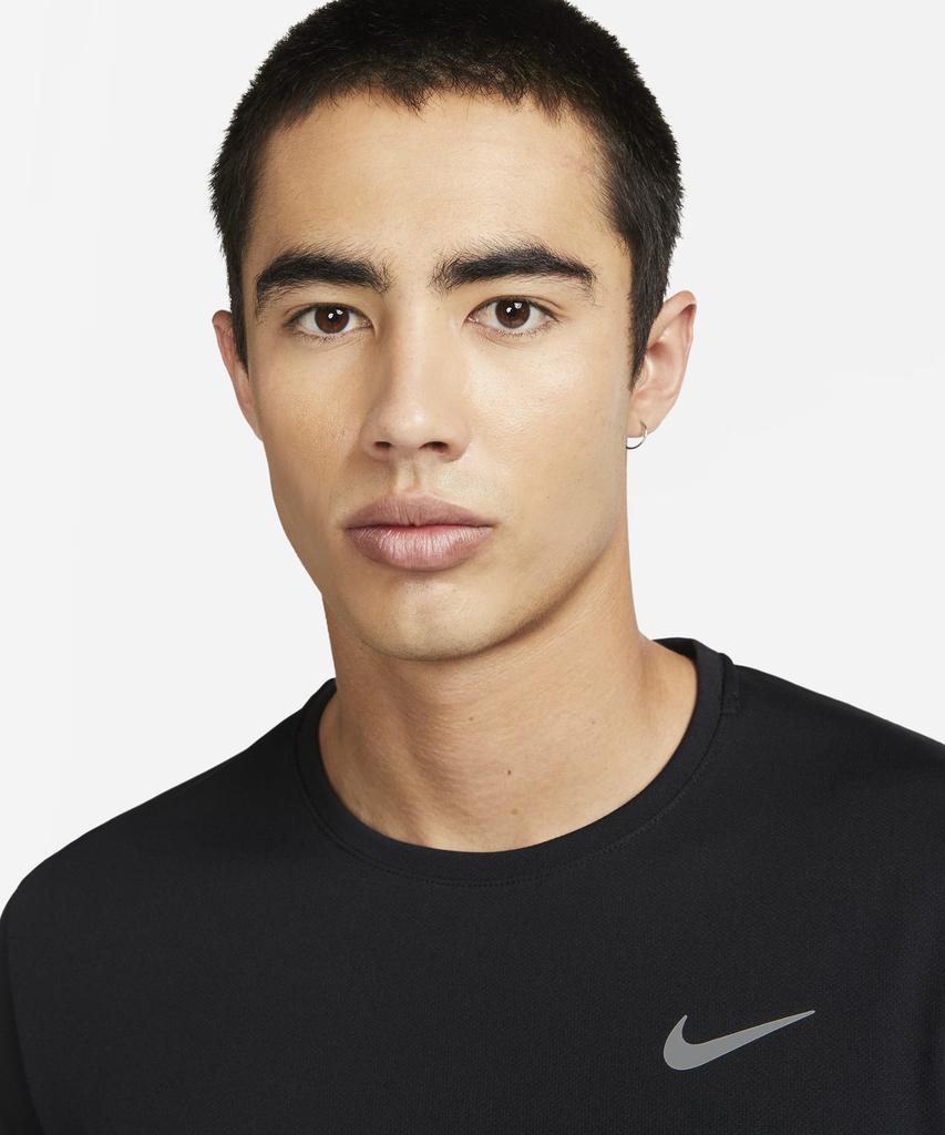 Nike Miler Dry-Fit Uv Long Sleeve Running Top M - Black / Fb7071-010