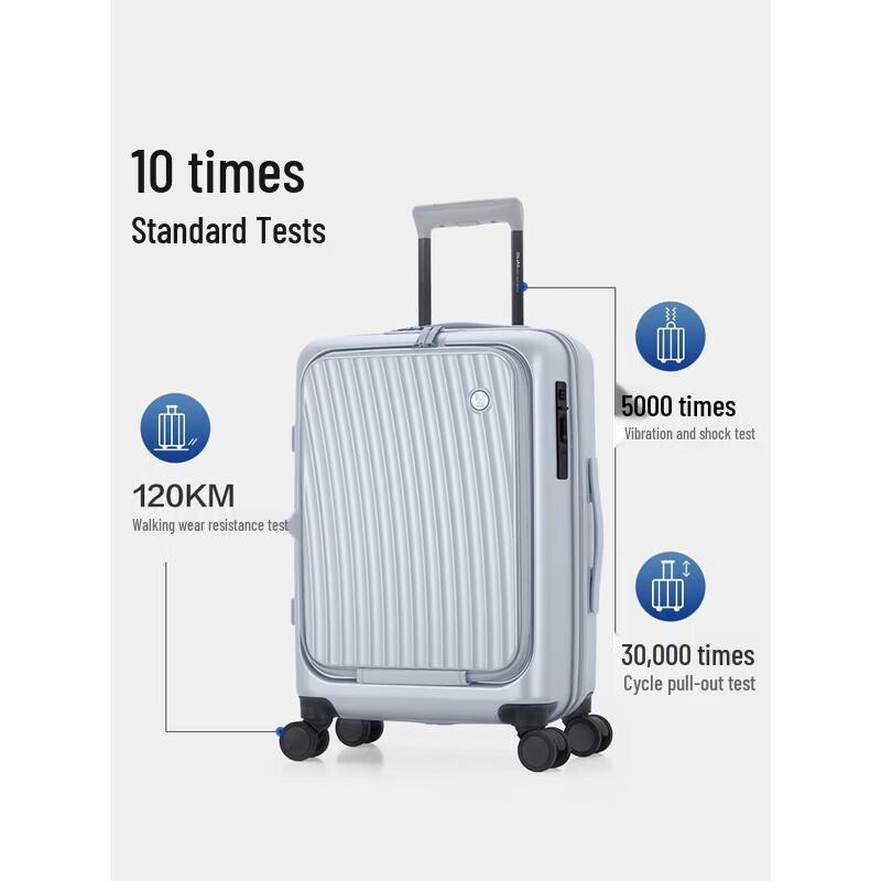 OIWAS Front-Opening Hard-Shell Luggage with USB Charging