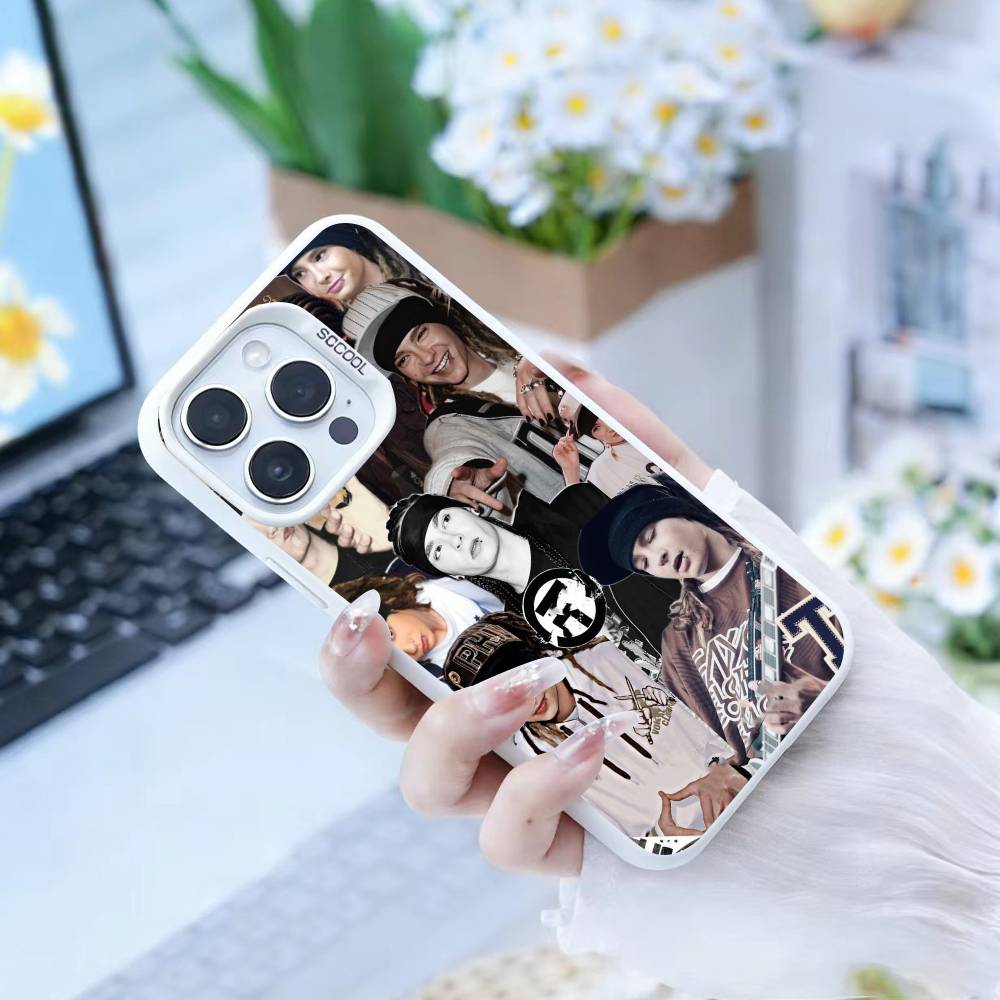 Чехол для телефона Bill Tom Kaulitz Tokio Hotel Для iPhone 16,15,14,13,12,17,Pro,MAX белый Матовый Ударопрочный Чехол iPhone12