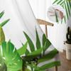 Tropical Flowers And Leaves Sheer Curtains For Bedroom Living Room Kitchen Window Voile Tulle