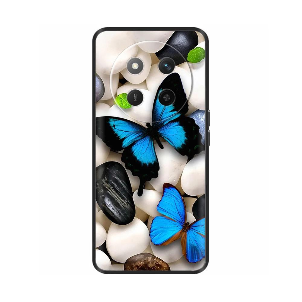 For Honor X60 5G Case Black Silicone Soft Luxury Phone Back Cover for Huawei Honor X60 Pro Painted Shockproof Shell Cases Para