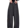 2025 Winter Women's Plus Size Velvet Wide-Leg Slimming Banana Pants - Warm, Versatile, and Casual