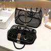 Bolsas de Cosméticos de Malha Dobráveis Cesto Escorredor Viagem Necessaire Natação Bolsa Organizadora Grande Portátil Alça Ecobag