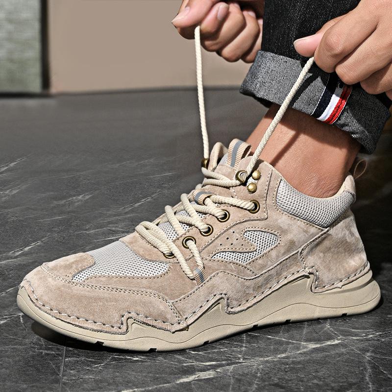 2025 autumn and winter new Martin boots popular high-top first-layer leather men's shoes men's warm casual short boots