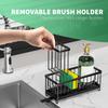 Carbon Steel Sink Self-Drainage Rack, Multi-Functional Non-Drilling Countertop, Faucet Sink Rack, Storage Rack, Kitchen Tools