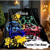 Custom Name Game Controller Blanket Ideal Bedding Blanket Perfect for Travel, Camping, Living Rooms, Offices, Sofas, Fan Christmas Gift