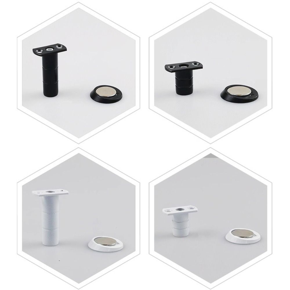 Anti-collision Invisible Door Suction Punching Safety Magnetic Door Stopper Reduce Noise Stainless Steel Door Stoppers Holder