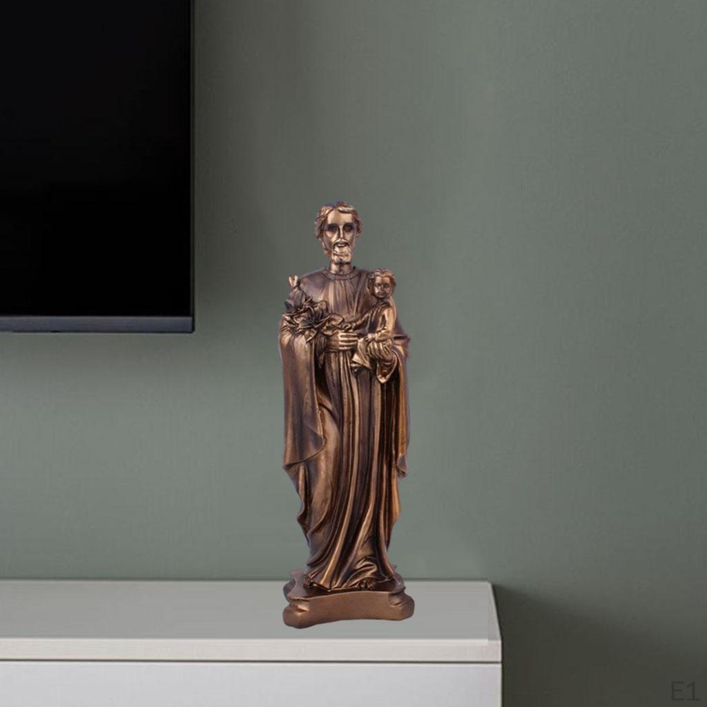 Statues Catholic Spiritual Family Chapel Blessed Series Figurines Sculpture Shelf Tabletop Decor