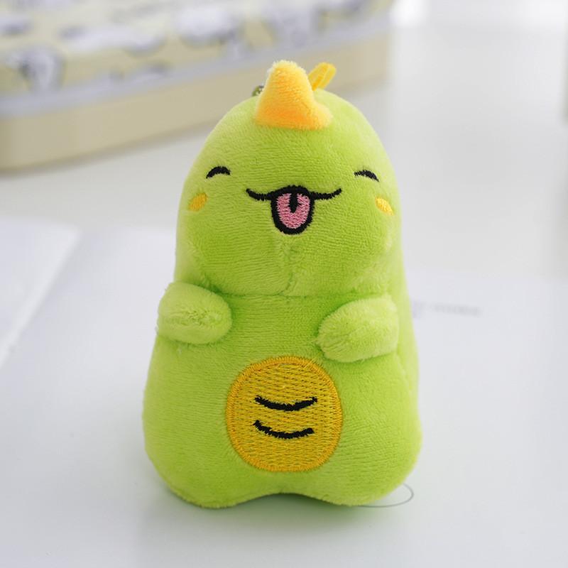 Adorable Mischievous Dinosaur Plush Doll Keychain Mini Toy Soft Short Plush