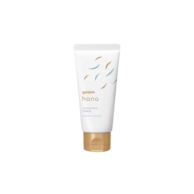 Yuskin Hana Hand Cream, Unscented, 50g Tube Type, Prevents Dryness, High Moisturizing, Low Irritation Formula, Portable, Small Size