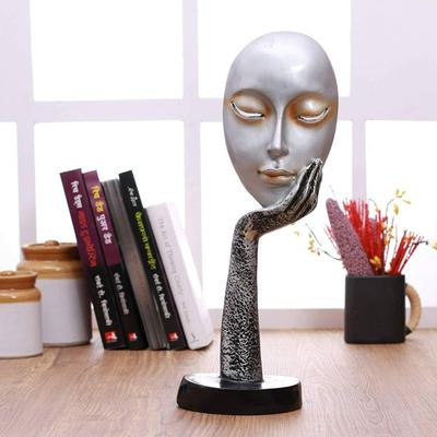 Showpieces &Figurines|Showpiece for Living Room|showpiece for Bedroom| Showpieces In Home| Decorative Showpiece - 36.83 Cm  (Polyresin, Silver)