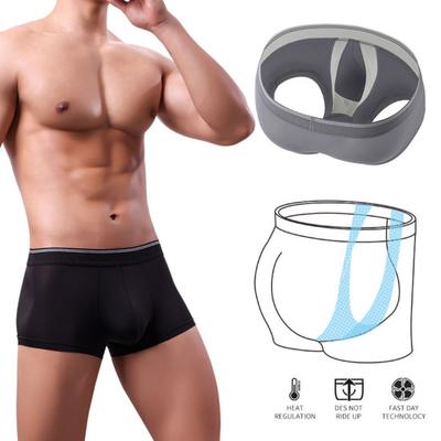 Herren-Boxerunterwäsche, elastisches Design mit mittlerer Taille, U-konvexer 3D-Schnitt, Shorts, Slips, bequeme Passform, Höschen für den Alltag