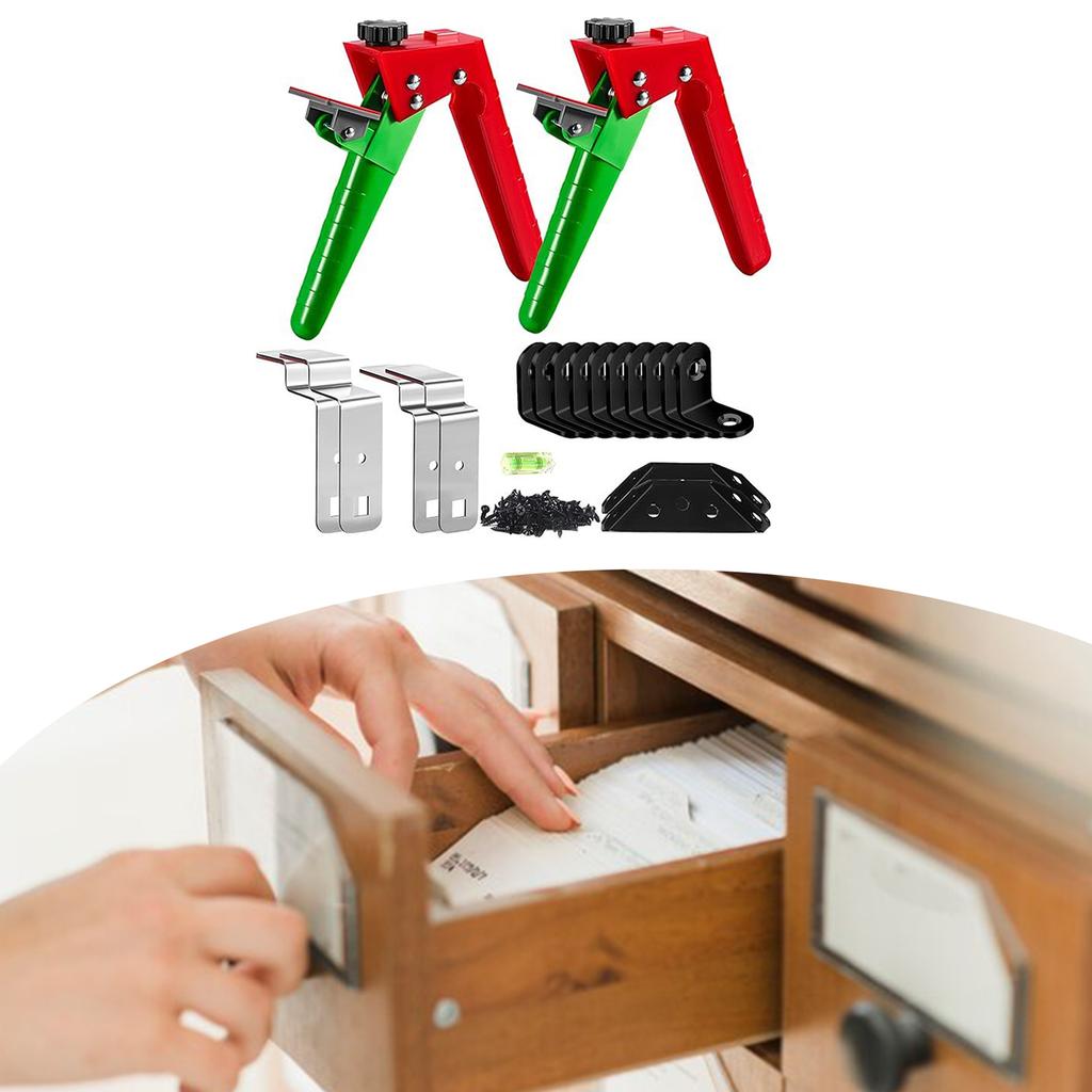 Easy To Use Adjustable Clamp for Installing Drawer Front Panel Woodworking Jig Tool Cabinet Face Frame Clip Daily Use
