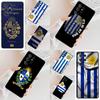 כיסוי טלפון נייד עם דגל אורוגוואי עבור Samsung Galaxy S26 Ultra S25 S24 S23 S22 S21 S20 Note10
