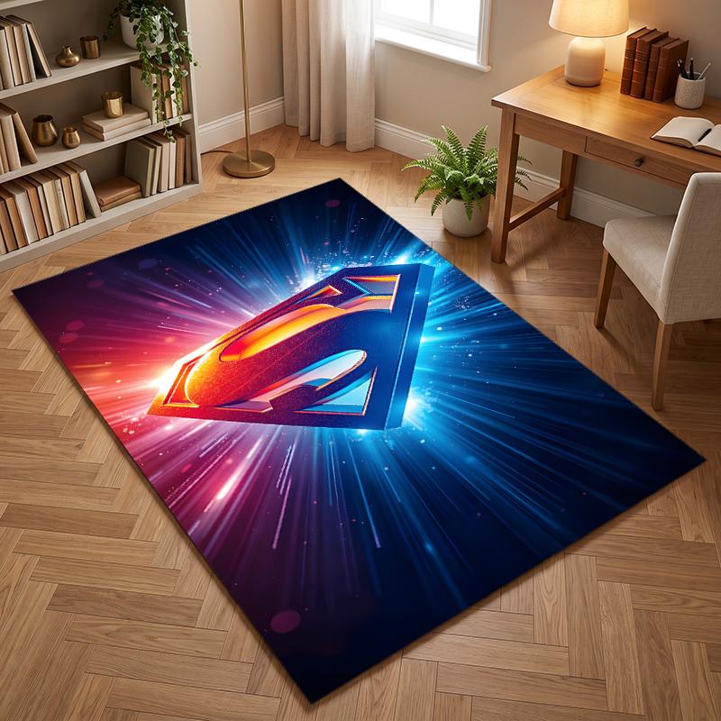 Superman (5) Office Carpets Suitable for Living Rooms Bedrooms Offices and Kitchens a Gift for Modern Home Decor