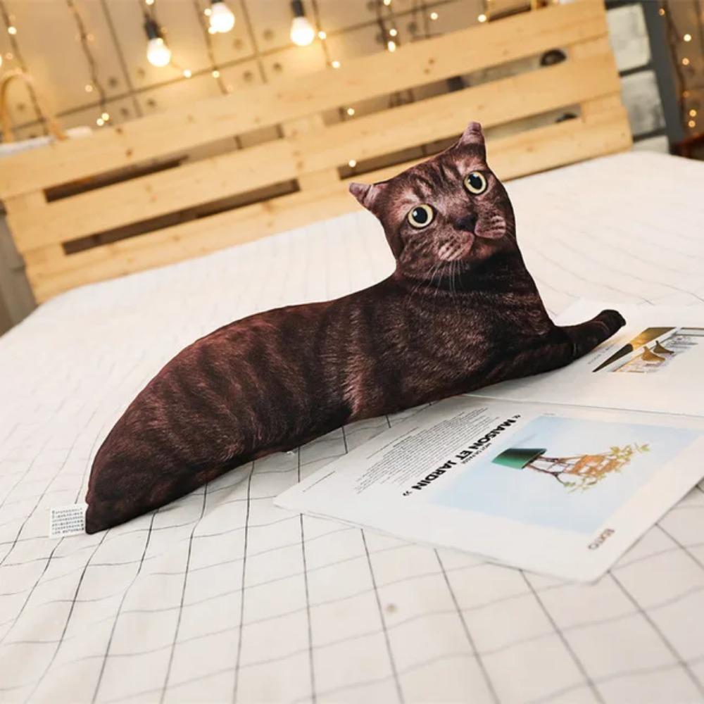1PZ 50CM Cuscino Gatto Simulazione 3D, Morbido Cuscino Giocattolo Gatto Carino Lavabile, Giocattolo per Bambini, Cuscino per Divano, Decorazione per la Casa