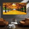 RELIABLI Art Wall Art Landscape Poster Golden Tree Pictures Canvas Painting Living Room Decoration Posters And Prints No Frame