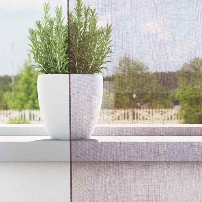 VidaXL Rideaux en voile avec boucles 2 pcs violet 140x245 cm, rideau en filet, rideau transparent, voile de fenêtre, 4102294