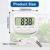 Digital Aquariums Water Thermometers with Large LCD Screen For Easy Fish Tanks Water Temperature Monitoring