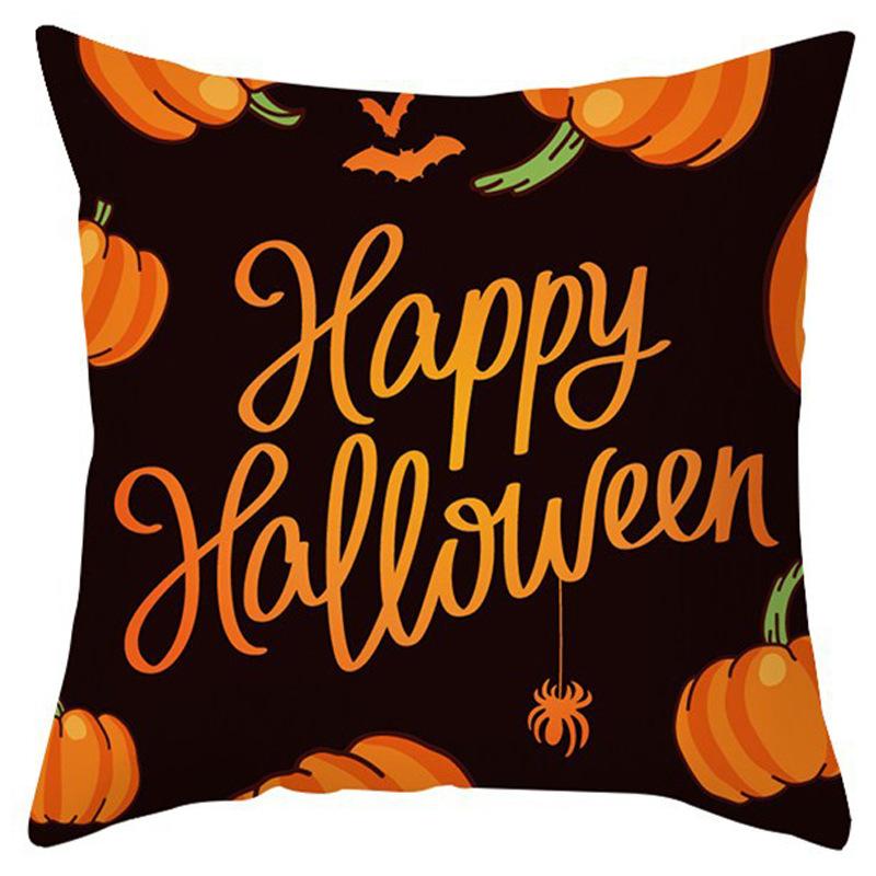 New Halloween Pillow Cover Home Decoration Spoof Pumpkin Sofa Waist Cushion Cushion Cover Pillow Cover