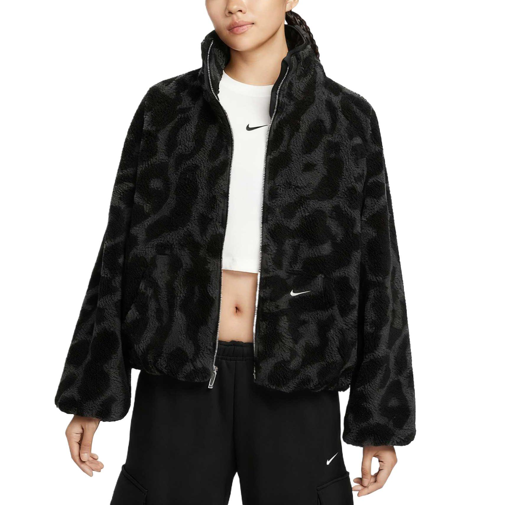 Nike rāvējslēdzēja jaka ar leoparda rakstu