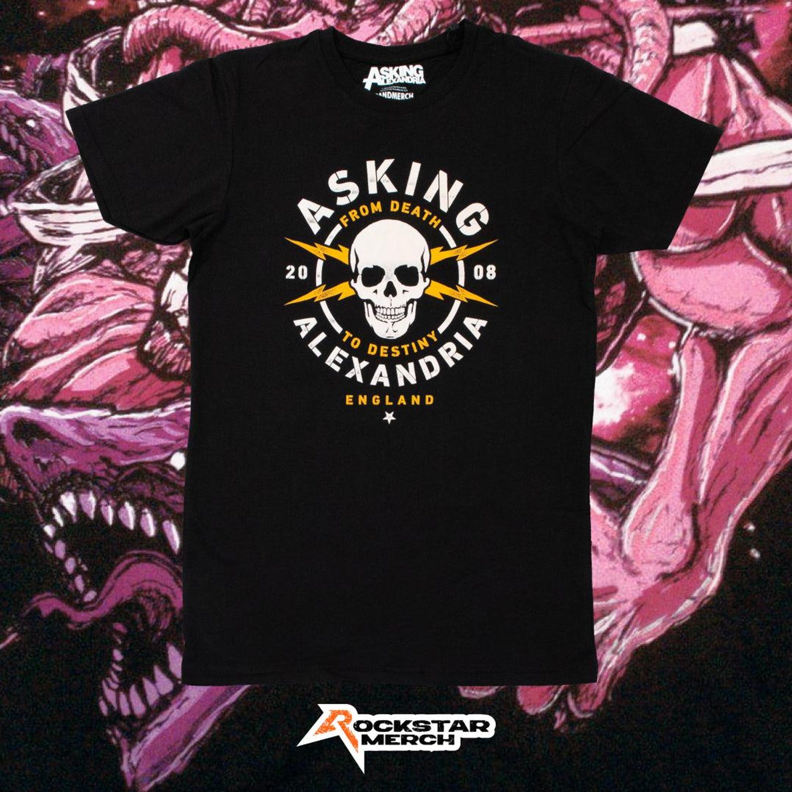 ASKING ALEXANDRIA Packaged Danger Band T-Shirt L