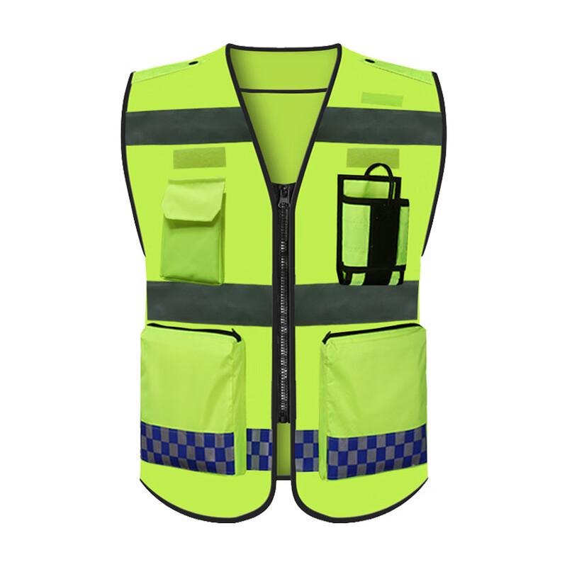 Brangdy Multi-Pocket Oxford Cloth Reflective Safety Vest