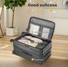 20" Multifunctional PC Suitcase with Front Opening, Universal Wheels, Anti-Theft Lock, and Anti-Fall Design for Leisure Travel.