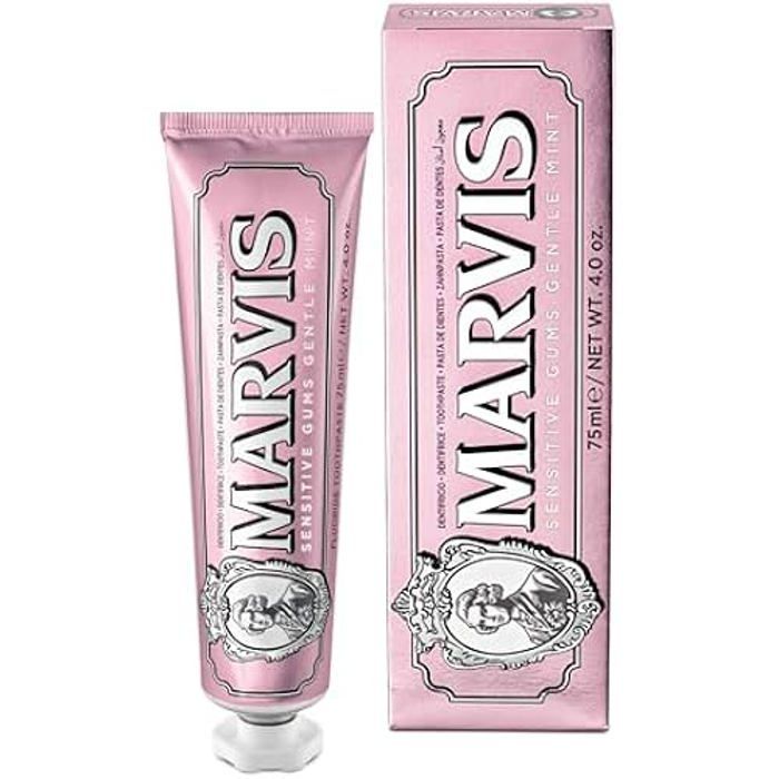 Dentifrice gencives sensibles à la menthe - Marvis - 85 ml - Réduit la plaque dentaire - Soulage les gencives