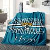 Jaguars Football Team Logo Customized Your Name Blanket Lightweight And Comfortable Warm Blanket Suitable For Bed Home Chair Office Sofa Camping