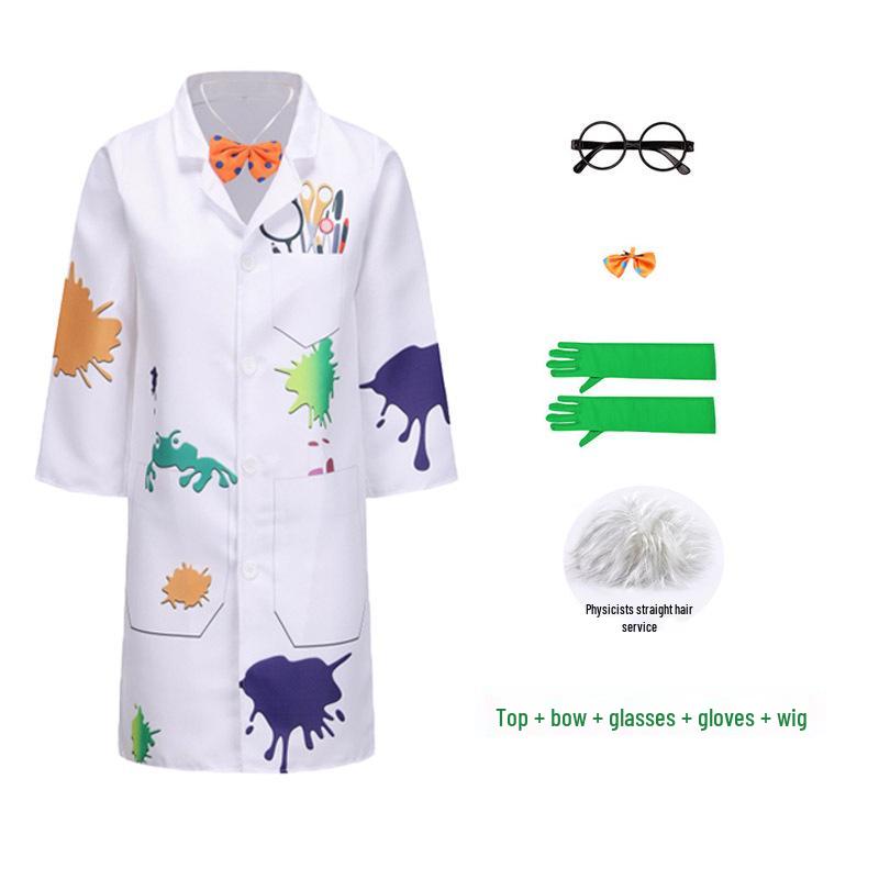 Kinder Halloween Astronomer Wissenschaftler Kostüm mit Frosch Design