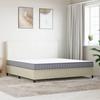 VidaXL Medium-Soft Foam Mattress, Springless Mattress with Zipper, Double Mattress for Bedroom 373027