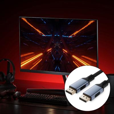 Ultra High Speed DisplayPort Cable 16K 2.1 DP Cord for Ultimate Gaming Experience 80Gbps 16K@60Hz 8K@240Hz