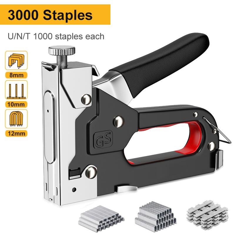 4 IN 1 Manual Nailing Gun Light Duty Home Use Code Nailing Gun Air Nail Woodworking Special Direct Staple Book Carpentry Tools