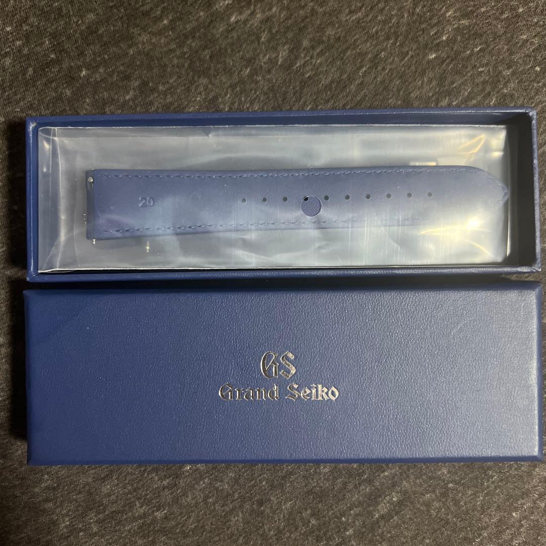 Used Grand Seiko Genuine Leather Belt 20mm Navy