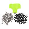 100PCS Track Spikes Alloy Steel 1Celsius4 Inch Track Shoe Spikes Replacement with Spike Wrench for Sprint Sports Running