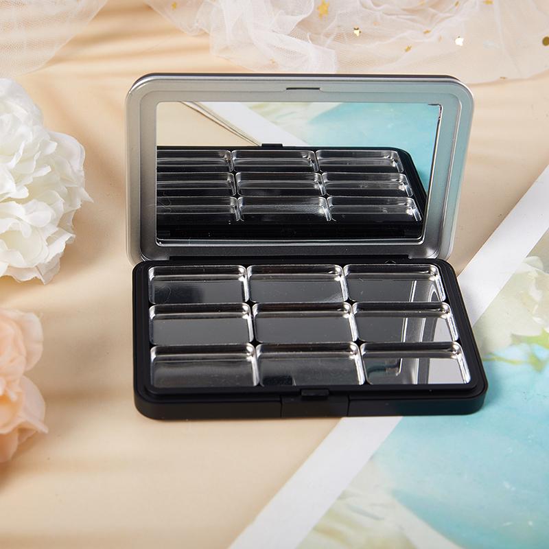 Empty Eyeshadow Palette Eye Makeup Storage Dish Diy Eye Shadow Tool With Mirror