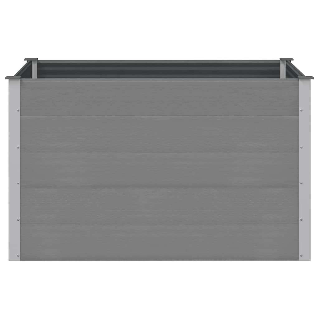 Garden Raised Bed WPC 150 x 100 x 91 cm Grey
