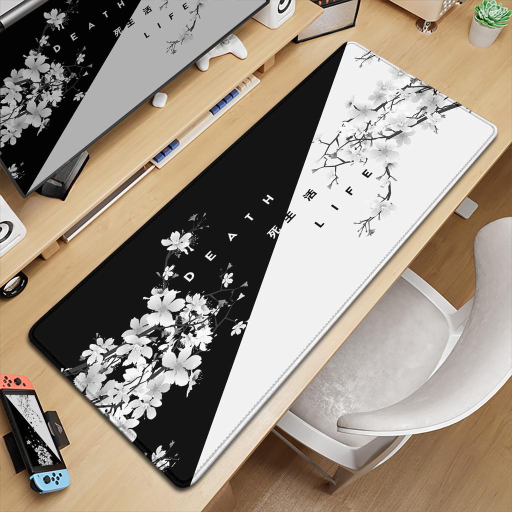 1pc Hd Print Sakura Mouse Pad Xxl Gaming Keyboard Deskmat NonSlip Office Carpet Laptop Kawaii Japanese Cherry Blossom Mousepad