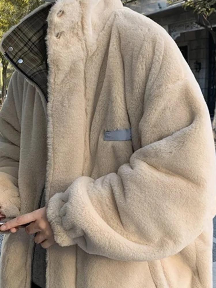 Мужская зимняя модная хлопковая куртка с длинными рукавами — фото 7