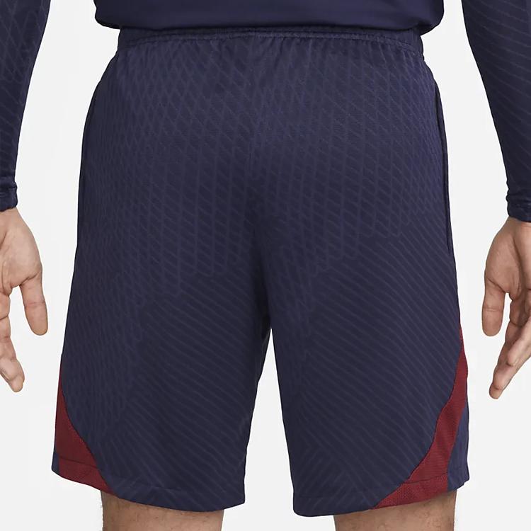 Nike Colorblock Logo Elastic Waist Football Shorts Paris Saint-Germain Edition Men Bottoms Navy DX3193-498