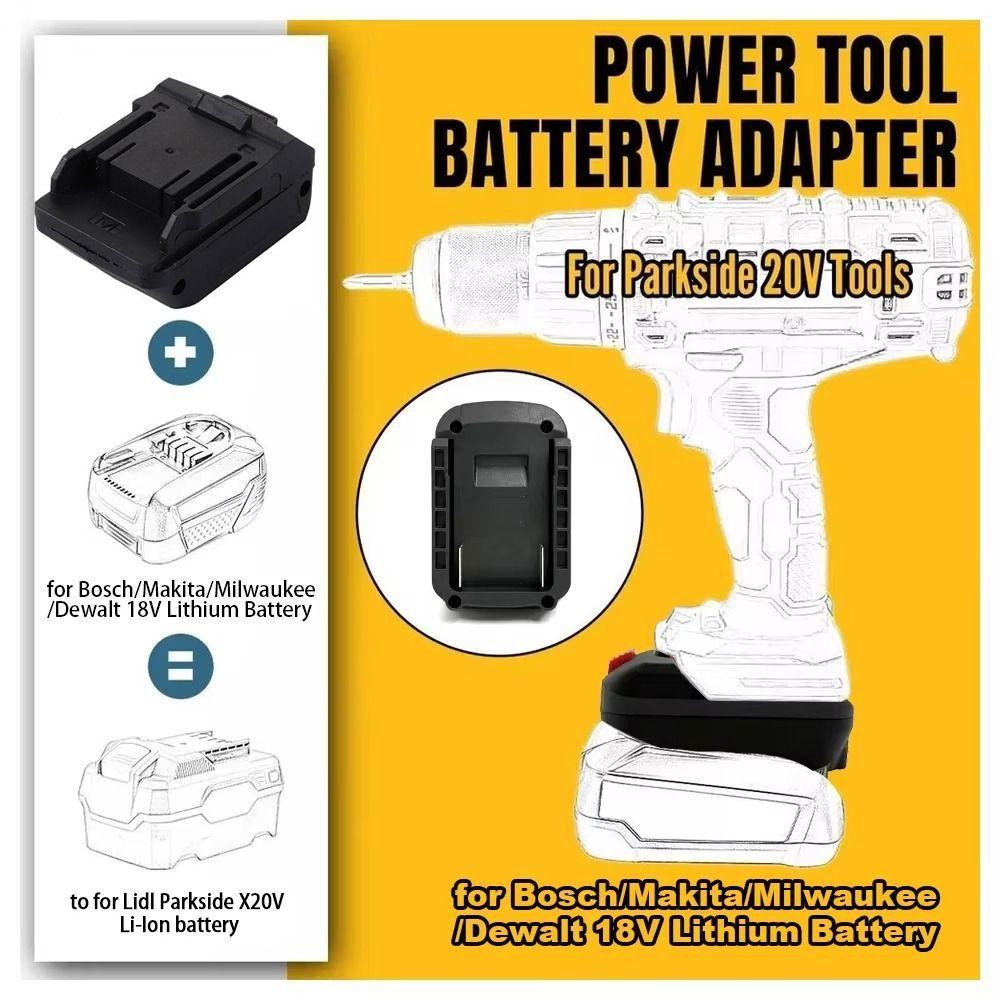 New 2 In 1 Lithium Battery Converter 18V Plastic Converter Base Battery Adapter Power Tool Adapter For Makita