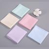 3Pcs 40x40cm Solid Color Plain Women Handkerchiefs Pocket Hankies Soft Cotton Sweat Square Towels Tea Party Favors