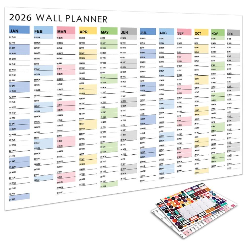 To Do List Schedule Yearly Daily Calendar Annual Planner 365 Days Planner Sheet  Home Office