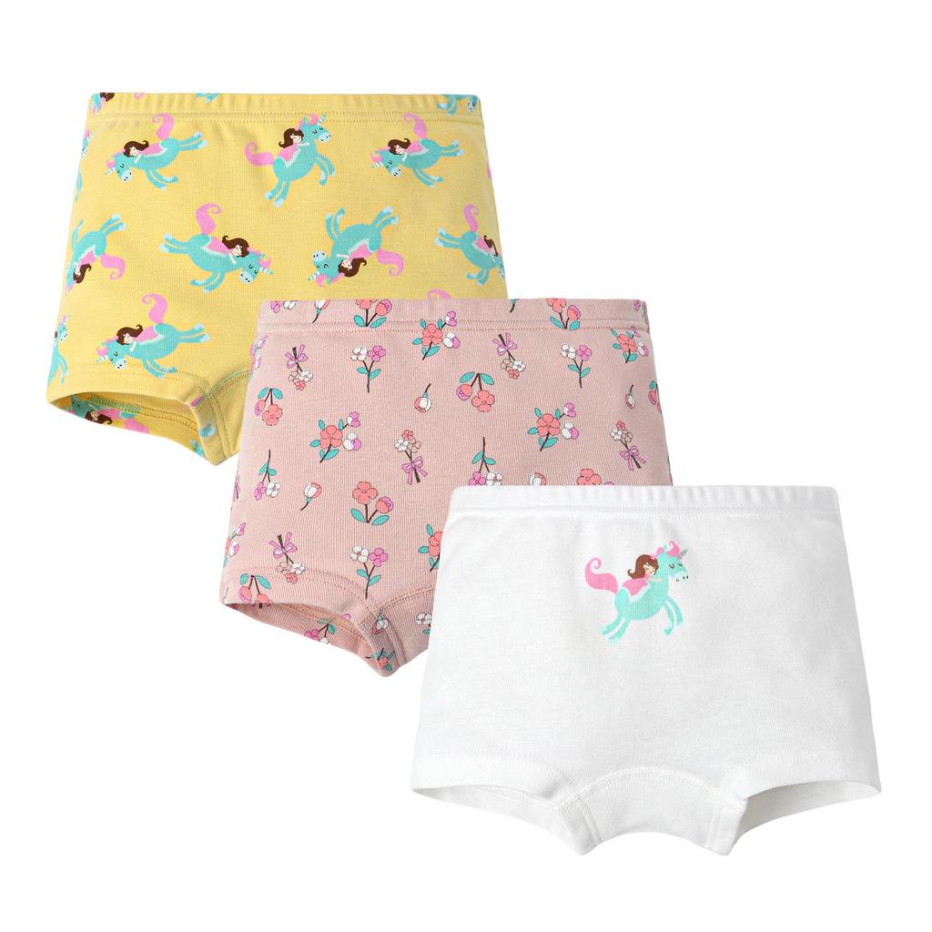 Girls' 100% Cotton Boxer Briefs - Toddler and Baby Underwear