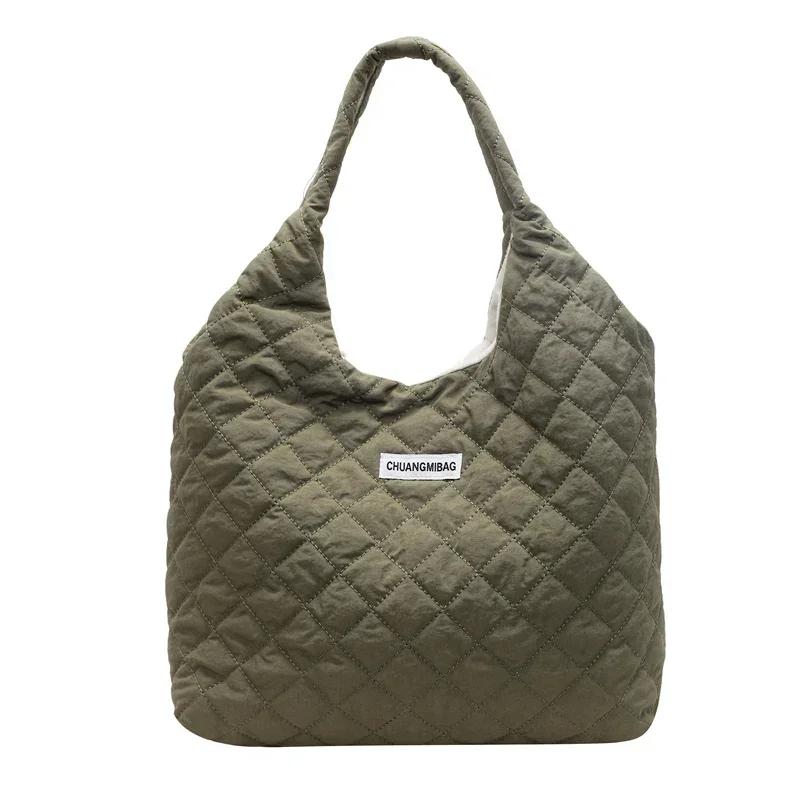 Korean Canvas Bag for Women New Autumn and Winter Lazy and Relaxed Casual Large Capacity Single Shoulder Bag