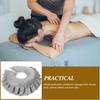 Grey U-Shaped Massage Pillow Cradle Cushion for Massage Table Comfortable Face Relax Pillow for Easy to Clean Beauty Salon and Home Use