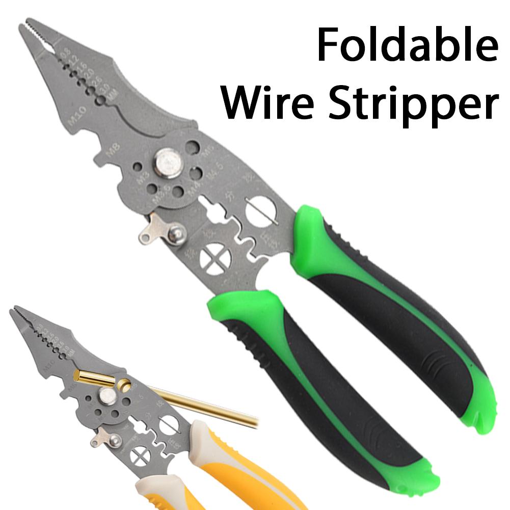Multiuse Wire Stripper Decrustation Pliers Adjustable Electrical Wire Stripping Tool Wire Stripper Crimper For Electrical Cable